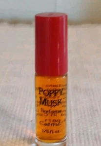 Vintage 1980'sCarme Poppy Musk Concentrated Real Perfume1/5 Oz. 3.7Ml Splash - Picture 1 of 6