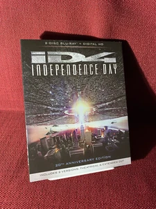 INDEPENDENCE DAY Blu-Ray + Digital 20th Anniversary Edition W/ Slipcover CLEAN - Picture 1 of 7