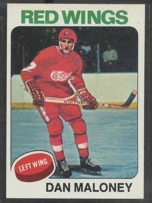 1975-76 Topps #177 Dan Maloney Detroit Red Wings - Image 1 of 2