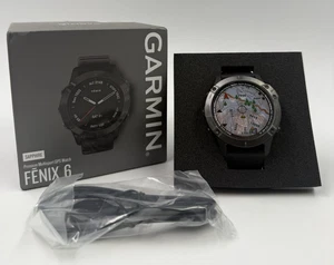 Garmin Fenix 6 Sapphire - Premium Multisport GPS Watch (Carbon Gray) NEW - Picture 1 of 4