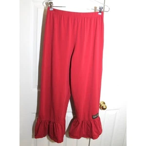 Matilda Jane Women's Red Big Ruffle Pants sz 16 - Picture 1 of 3
