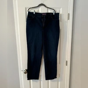 Gloria Vanderbilt | Jeans blu scuro gamba dritta stile Amanda | Taglia 18 - Foto 1 di 6