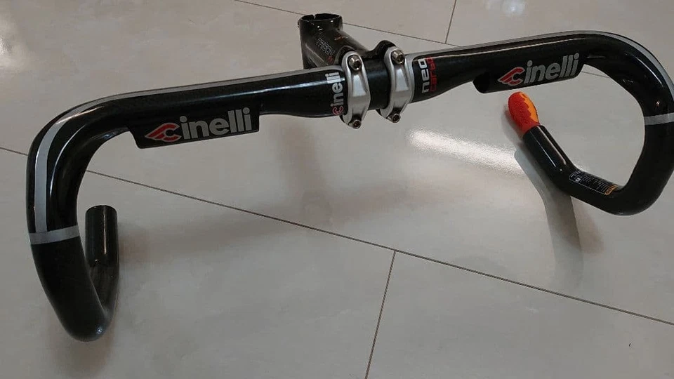 Cinelli Carbon Handle Neo Carb Trigon Carbon Wrap Stem Set - Image 1 of 4