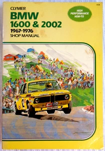 BMW SERVICE REPAIR SHOP MANUAL 1600 AND 2002 SERIES 1967-1976 Jim Combs - Picture 1 of 2