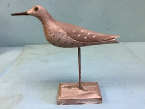 Gefleckte Sandpfeifer Holzschnitzerei von Carl Goddard Feb 1973 8 1/2"L - Bild 1 von 8