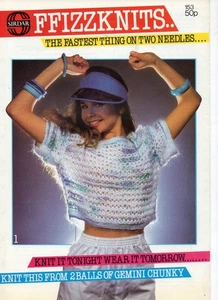 Sirdar Ffizzknits 153 Knitting Patterns: Vintage 1980s 5 Designs All 30 - 40" - Picture 1 of 4
