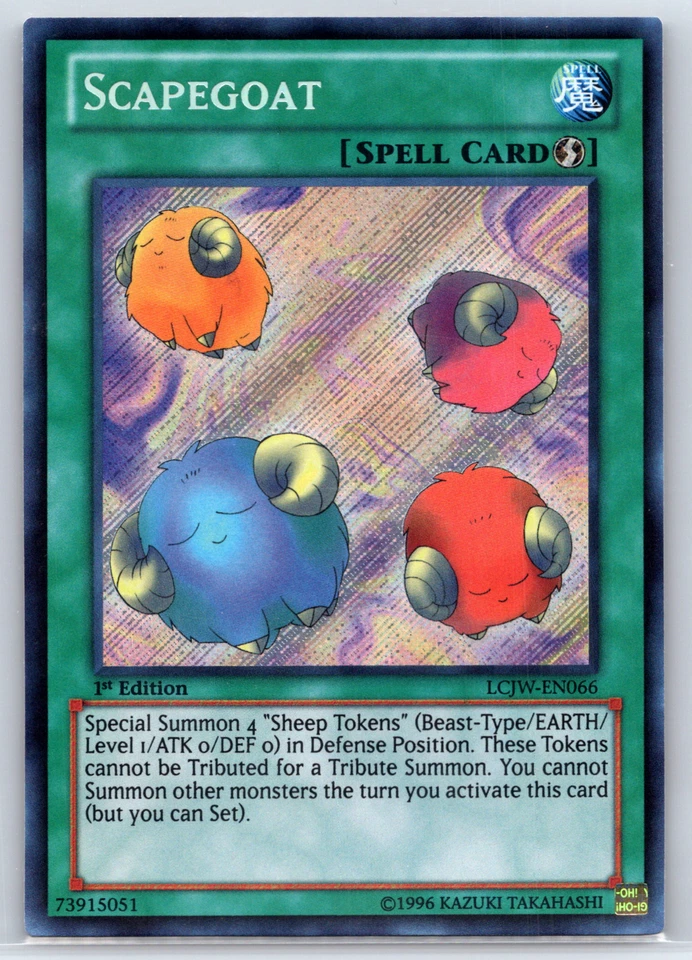 Yugioh Scapegoat LCJW-EN066 1st Edition Secret Rare Near Mint - Image 1 of 2