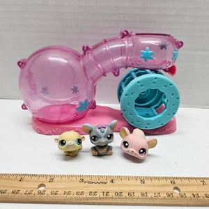 Littlest Pet Shop HABITRAIL CRICETO Set - 1202 1203 1204 - Bersaglio AUTENTICO LPS - Foto 1 di 7