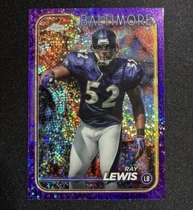 2024 Topps Chrome Ray Lewis Purple Speckle #4 271/275 RAVENS COLOR MATCH! - Bild 1 von 3