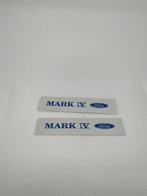 1972 73 74 75 1976 Lincoln Continental Mark IV Door Metal Kick Plate Logo Center - Image 1 of 3