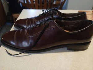 Allen Edmonds FIFTH AVENUE Walnuss Leder einfache Zehenpartie Oxford-Schuhe Größe 10,5 AAA - Bild 1 von 7