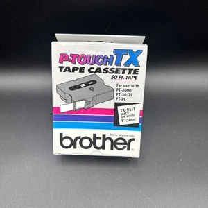 Brother TX-2511 P-Touch TX NOIR sur blanc 1/2" 50 pieds utilisation avec PT-8000, 30/35, PC - Photo 1/3
