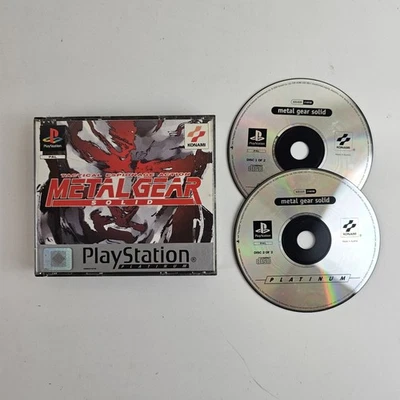 Metal Gear Solid PS1 Playstation 1 Platinum No Manual - Image 1 of 4