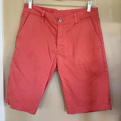 AG Adriano Goldschmied Men's The Griffin Tailored Shorts Chino Sz 30R Red - Image 1 of 4