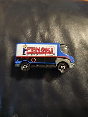 2017 SERVICE VAN Blue FENSKI Matchbox LOOSE 1:64 - Image 1 of 4