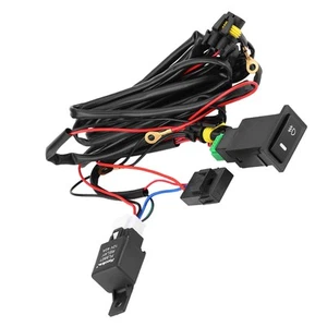 Car 12V Car LED Fog Light On/Off Switch Wiring Harness Fuse Relay Kit - Picture 1 of 7