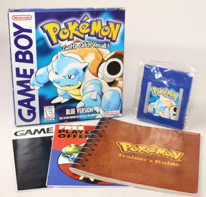 Pokemon: Versione Blu Nintendo Game Boy Completo CIB Ottime Condizioni! RARO! - Foto 1 di 18