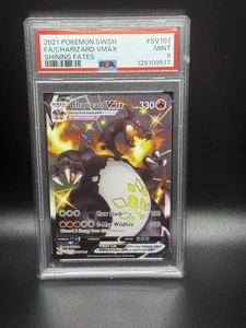 PSA 9 Charizard VMAX #SV107 Full Art 2021 Pokemon SwSh Shining Fates Shiny Vault - Bild 1 von 2