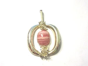 Schöner Silberanhänger Rhodochrosit (835er) OM4529 - Picture 1 of 2