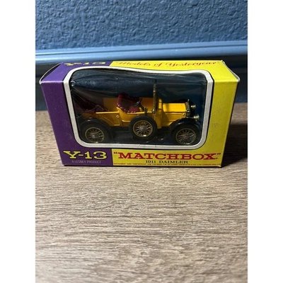 Matchbox Y13 1911 Daimler Coche de Juguete Vintage Modelos Amarillos de Antaño Foto 1 de 4