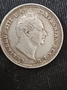 1834 Silver Sixpence 6d Coin, William IV (1830-37), 2.69g ESC1674 - Picture 1 of 2