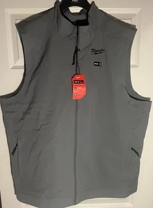 Milwaukee Men's 3XL M12 TOUGHSHELL Gray Heated Vest - Picture 1 of 8