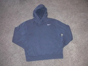 NIKE Black cotton blend Hoodie Sweatshirt men's Medium - Picture 1 of 4