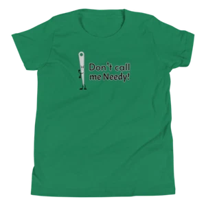 BFDI Battle For Dream Island Needle Youth T-Shirt Blue, Green, Pink, Red, White - Picture 1 of 7