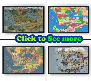 Dungeons & Dragons Karte, Faerûn Farbkarte - Bild 1 von 4