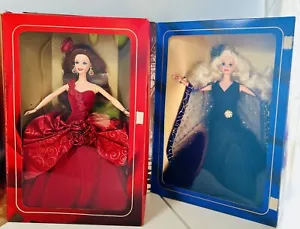 Vtg Sapphire Dream & Radiant Rose Limited Ed Barbie Society Style Coll 90’s Lot - Picture 1 of 19