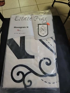 NIP Monogram Initial "N" Estate Size 36 X 54 House Flag - Picture 1 of 2