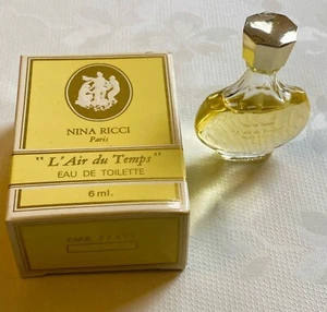 L’Air Du Temps Nina Ricci 6ml Miniature EdT Vintage Women's Fragrance Boxed - Picture 1 of 2