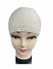 Women Under Scarf Hijab TIE BACK Bonnet Cap stone front Stretchy High Quality