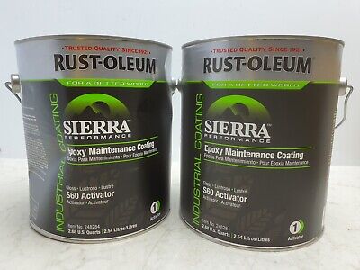 2 PACK ~ SIERRA S60 Epoxy Activator/Finish Kit, Clear, Gloss 248284 *DENTED* • 38.01£