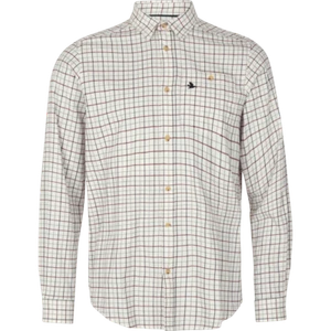 Seeland Mens Shooting Shirt Cabernet/Blue - Check Gold Flame Check- Chest Pocket - Picture 1 of 9