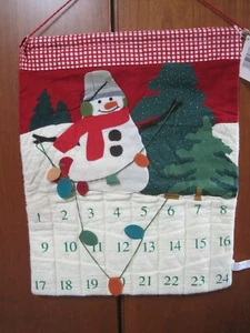 Adventskalender Hallmark Miltord Snowman neu kleine Fächer für Gutscheine Zettel - Bild 1 von 3