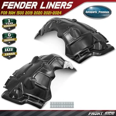 2x Forros Guardabarros Interior Delantero PE para Ram 1500 2019 2020 2021 2022 2023 2024 Foto 1 de 4