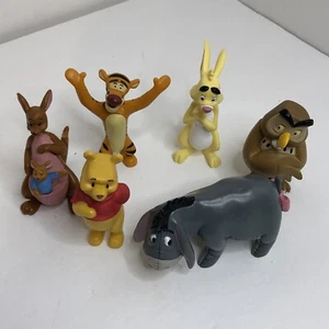 Set of 6 Disney Winnie The Pooh & Friends Figures 2-3” Eeyore Tigger Roo Owl - Picture 1 of 15