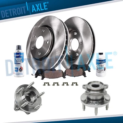 Kit de pastillas de freno de rotor de disco trasero AWD + cojinete de cubo de rueda para Lincoln MKX 2007-10 Edge Foto 1 de 4