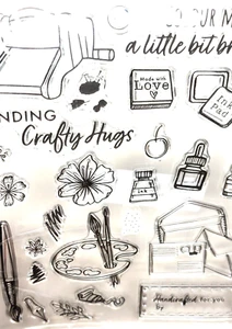 Die Cut Machine Crafting Cardmaking Painting Ink Handcrafted by You Clear Stamps - Picture 1 of 2