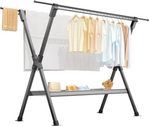 LOYAMAT Clothes Drying Rack Retractable Foldable Drying Rack Clothing High Ca... - Picture 1 of 6