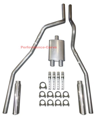 04-08 Ford F150 Camión Mandril Doble Escape Doblado con Silenciador Big Max Turbo Foto 1 de 3