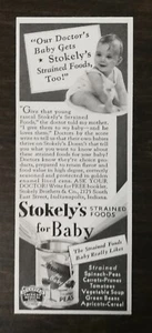 Vintage 1935 Stokley's alimenti tesi per bambino pubblicità originale 122 - Foto 1 di 1