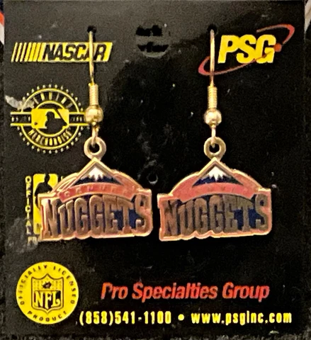 DENVER NUGGETS VINTAGE LOGO J JOOK EARRINGS 2023 NBA FINALS Cover
