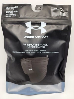 Máscara deportiva Under Armour talla S/M negra carbón IsoChill polar polaina unisex $40 Foto 1 de 4