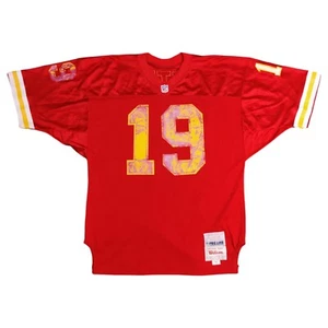 Vintage Wilson Kansas City Chiefs #19 Joe Montana Pro Cut Jersey Size 48 Red  - Picture 1 of 15