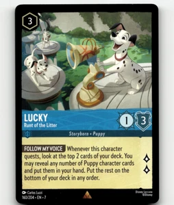Disney Lorcana Lucky - Runt of the Litter 160/204 - Archazia's Island - Imagen 1 de 1