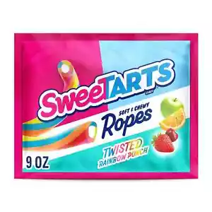 SweeTARTS Seile, Süßigkeiten, gedrehter Regenbogen-Stanzer, weich und zäh, 9 Unzen - 3er-Pack - Bild 1 von 2