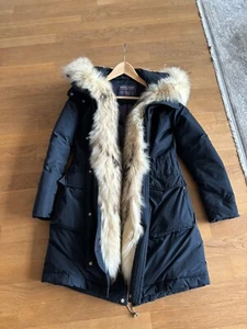 Woolrich Military Fox Parka Echtfell blau Gr. M hoher Neupreis , super Zustand - Bild 1 von 4