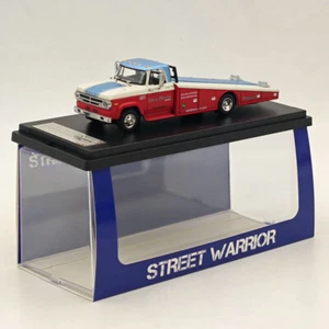 STREET WEAPON 1/64 1970 DODGE D300 RAMP TRUCK Car Transporter Diecast Model - Zdjęcie 1 z 7